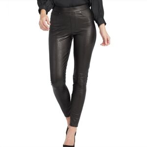 Spanx Faux Leather Skinny Pants Size Medium Petite